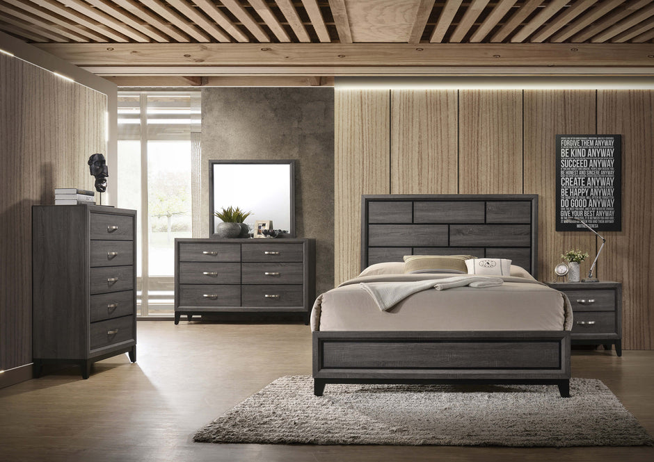 B4620 AKERSON GREY BEDROOM SET