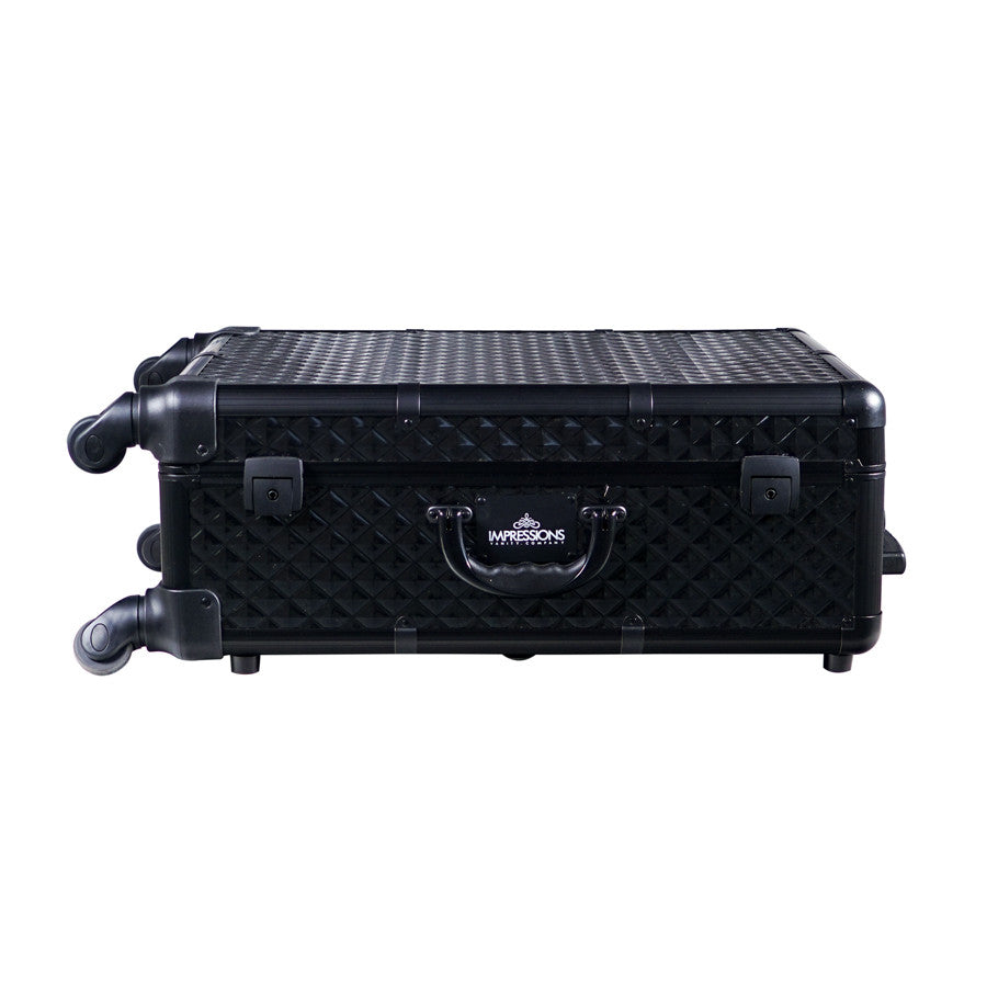 SlayCase XL Vanity Travel Train Case in Black Studded