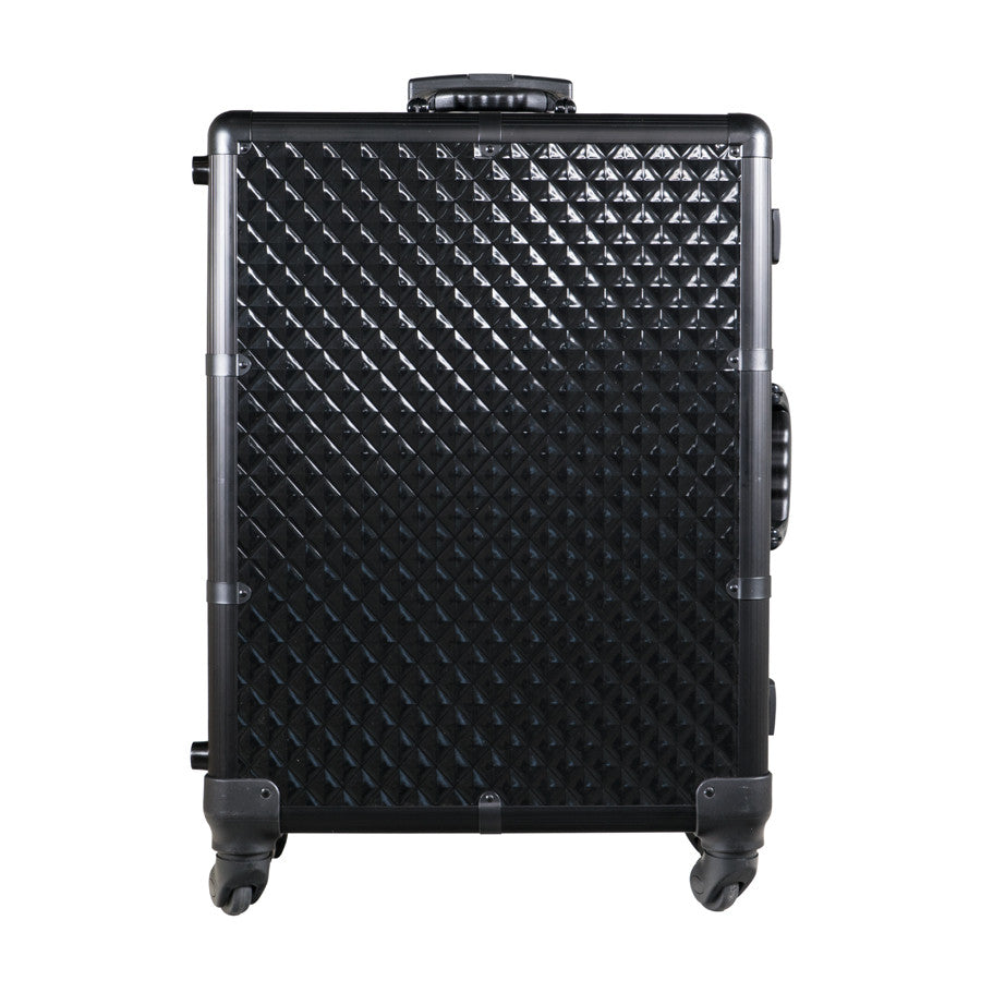 SlayCase XL Vanity Travel Train Case in Black Studded