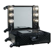 SlayCase XL Vanity Travel Train Case in Black Studded
