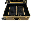 SlayCase Pro Vanity Travel Train Case with Stand in Champagne