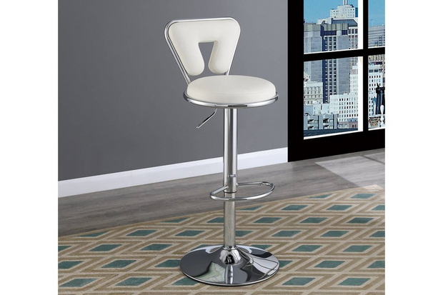 F1642 White Barstools