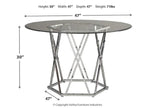 Ashley D275 Madanere Black Dining  Set