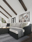 Ashley 55003 Bilgray Pewter Sectional