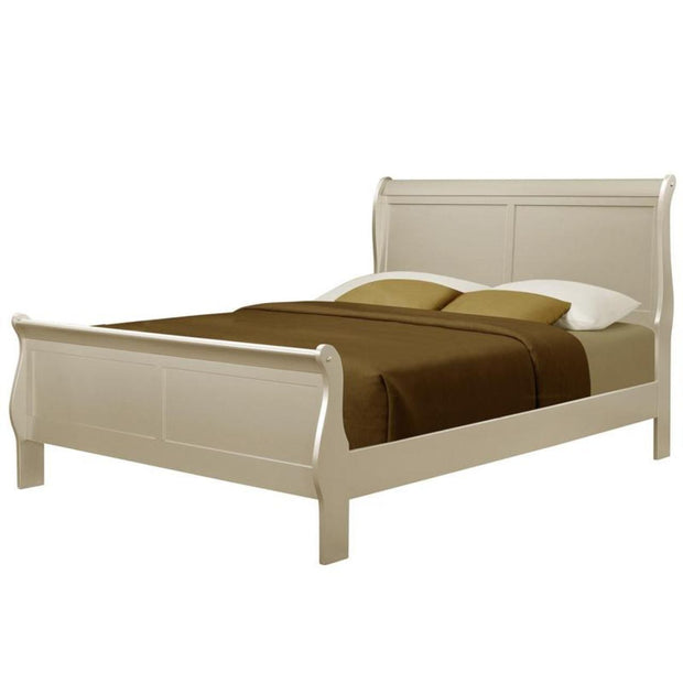 Louis Philip Champagne 7pc Bedroom