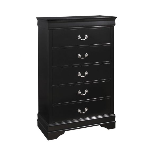 B3950 LOUIS PHILIP BLACK BEDROOM SET