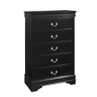 B3950 LOUIS PHILIP BLACK BEDROOM SET
