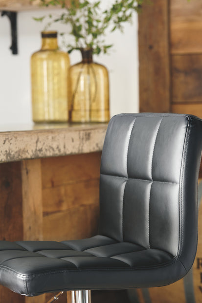 Ashley D120-130 Black Barstools