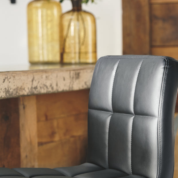 Ashley D120-130 Black Barstools