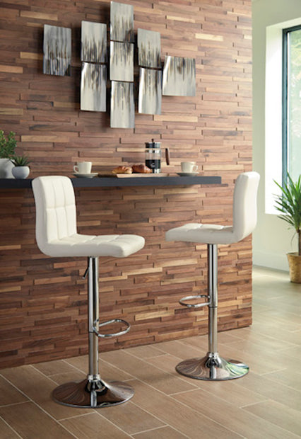 Ashley D120-230 White Barstools