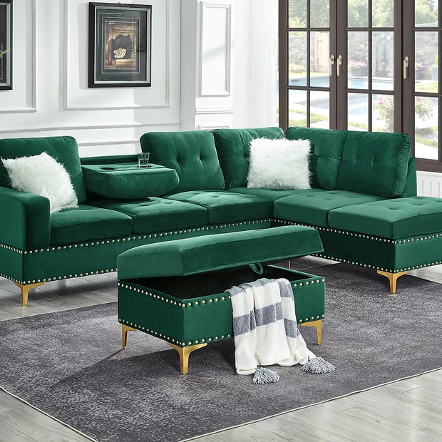 S123 Joy Sectional + Ottoman
