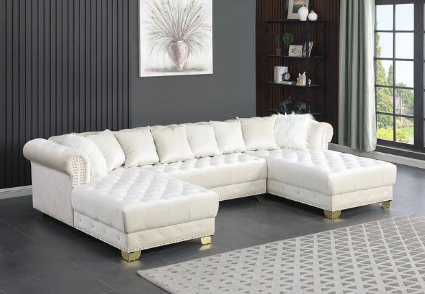 S6350 Jordan II White Sectional