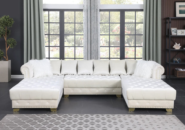 S6350 Jordan II White Sectional