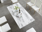 D610 White/Gold Viva Dining Set