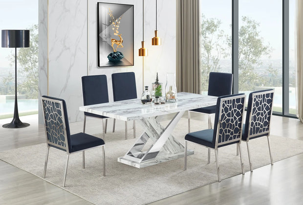 D610 Black Viva Dining Set