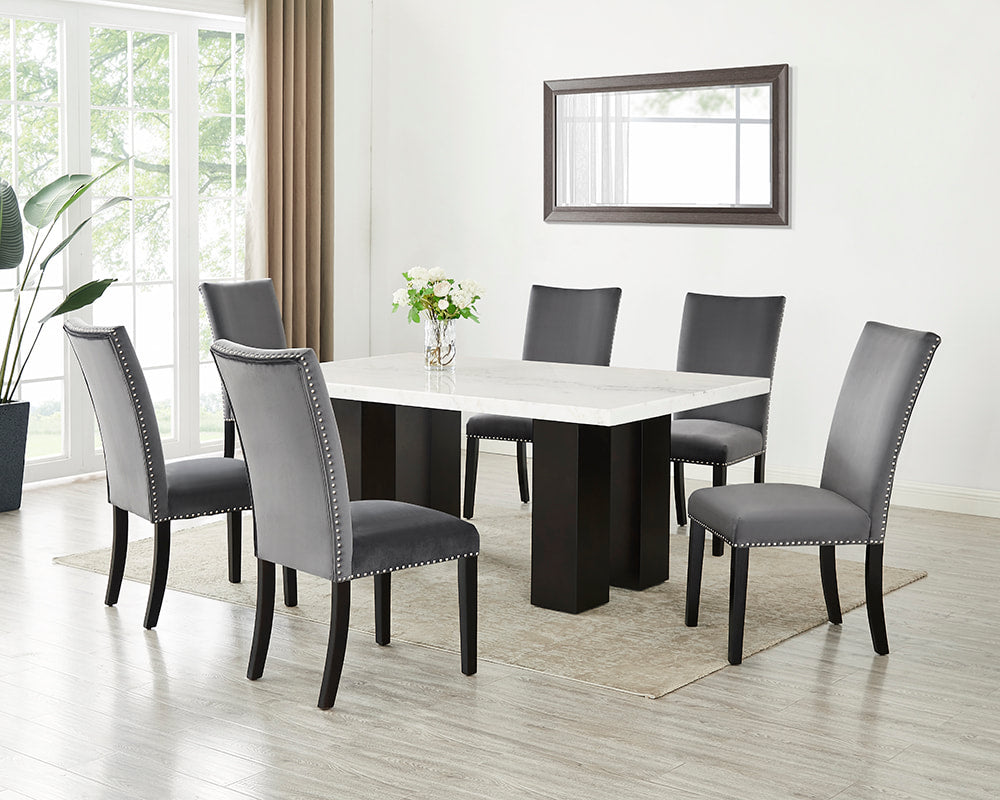 Finland Real Marble Dining Set