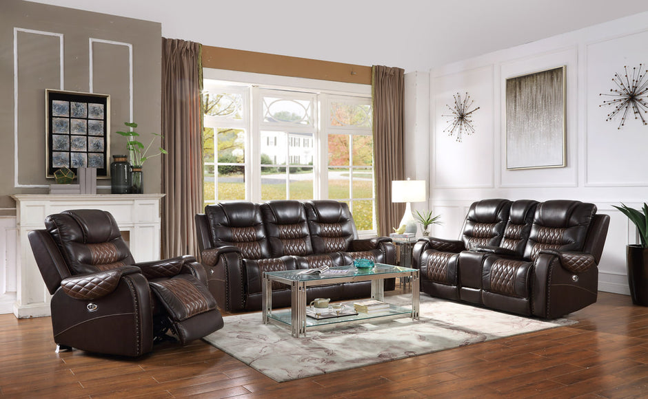 Harley Power TOP GRAIN LEATHER Reclining Set