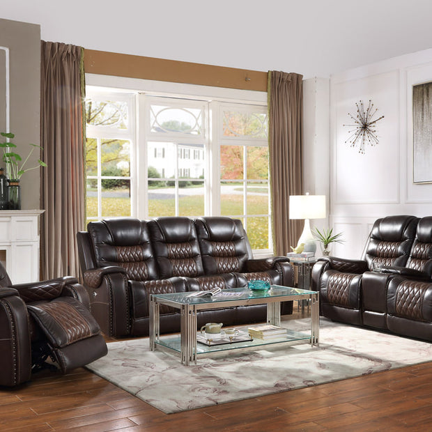 Juego reclinable de cuero de grano superior Harley Power