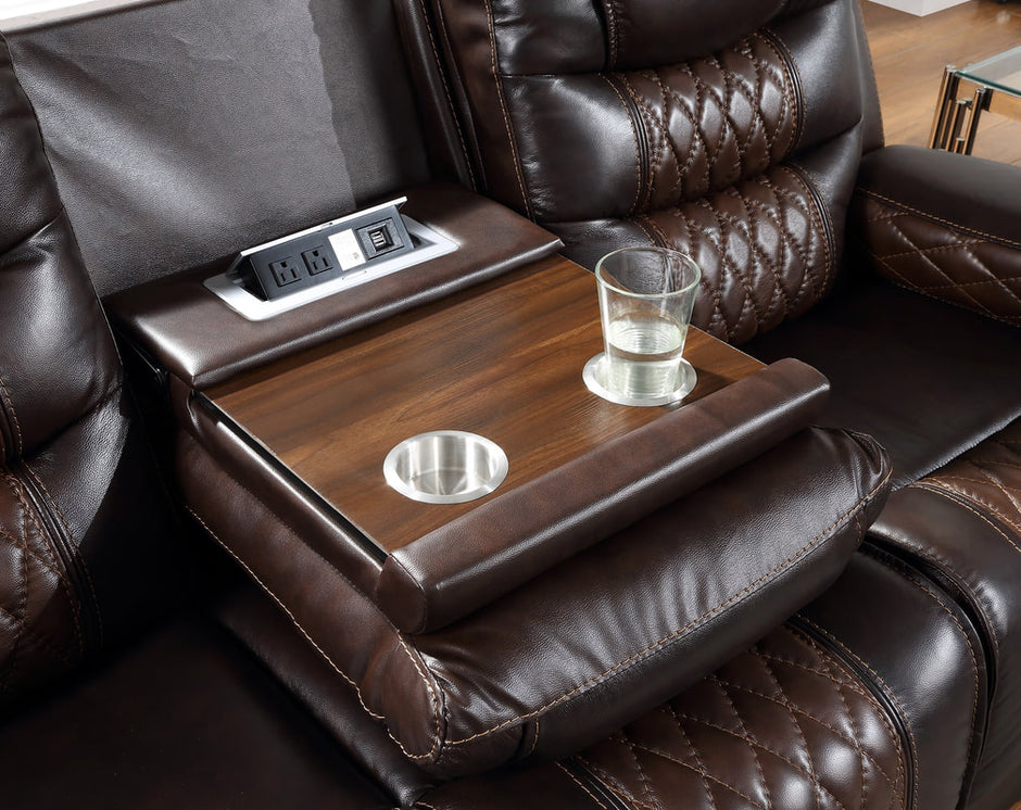 Harley Power TOP GRAIN LEATHER Reclining Set