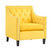 1297YW Silla decorativa amarilla 
