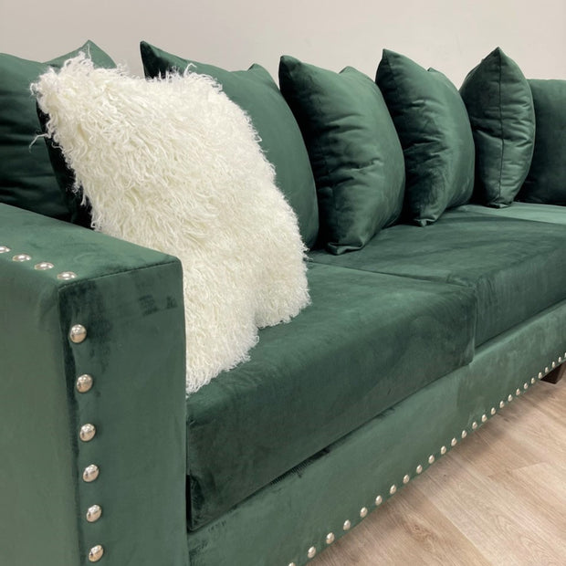 200 Green Sectional Nailheads