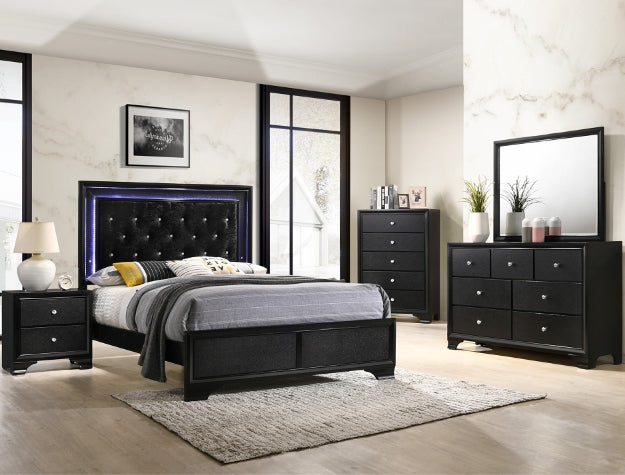 B4350 Micah Black Bedroom Set