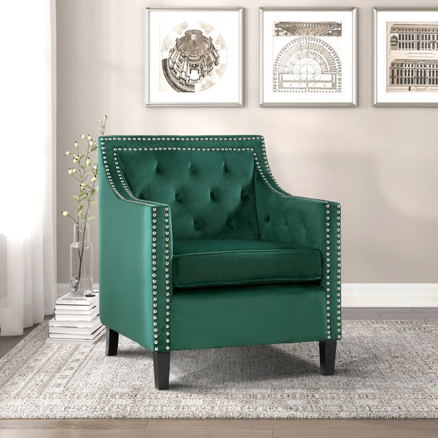 1297FG Green Accent Chair