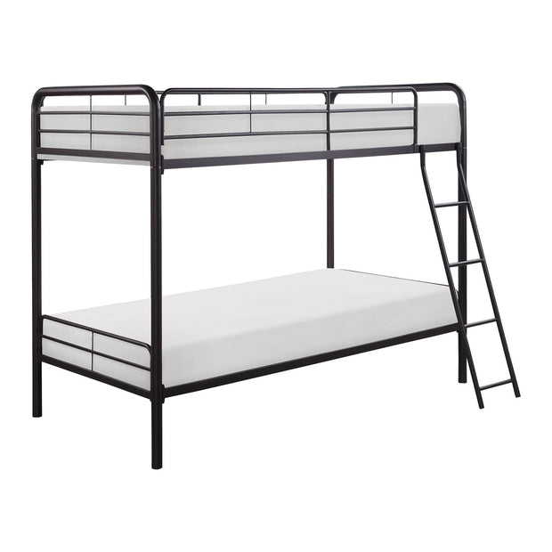 B2009DZ-1 Twin/Twin Black BunkBed