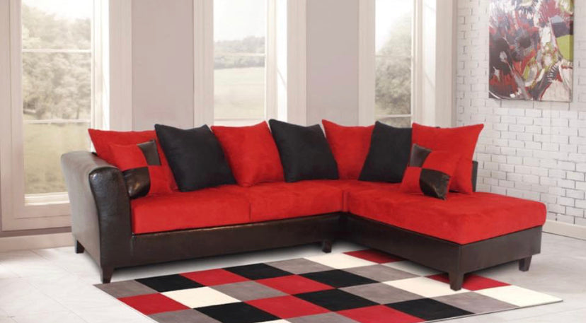300 Red/Black Sectional