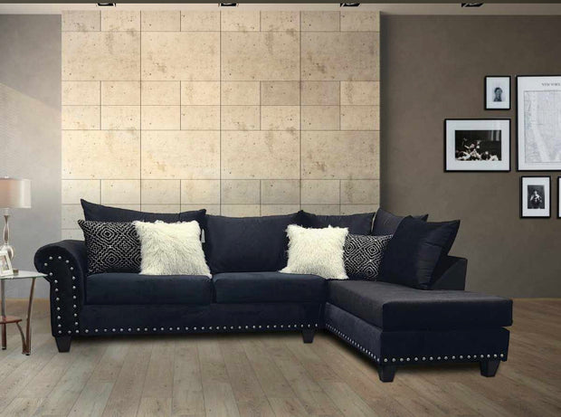 220 Black Sectional Nailheads