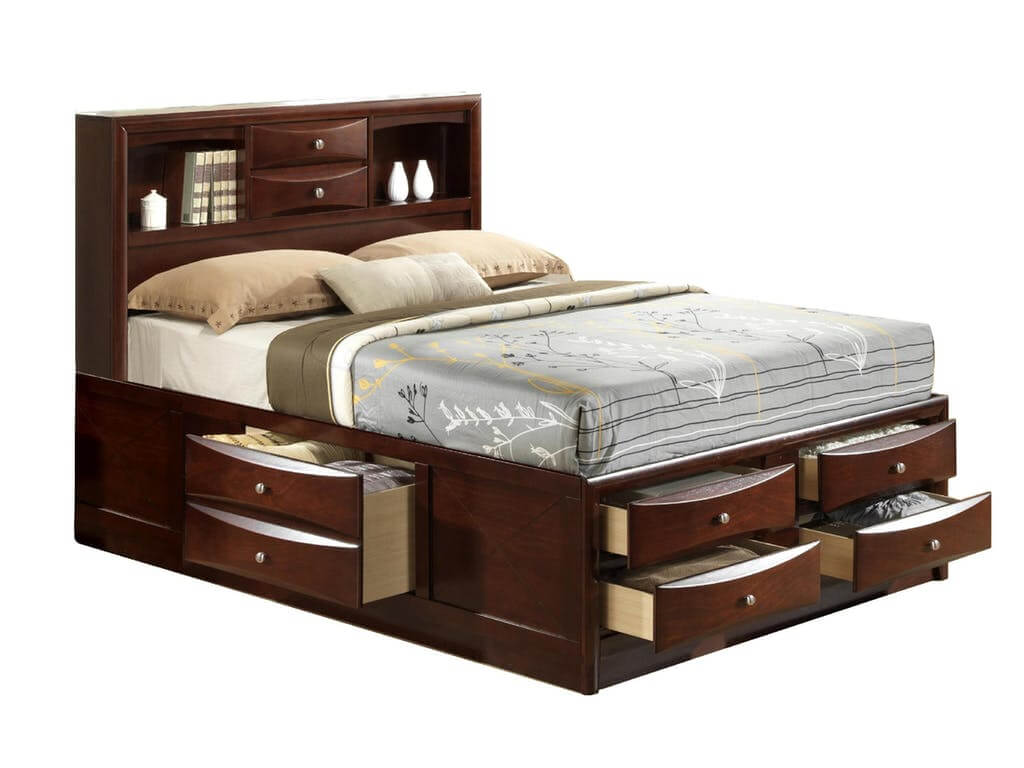 B4265 BROWN EMILY BED