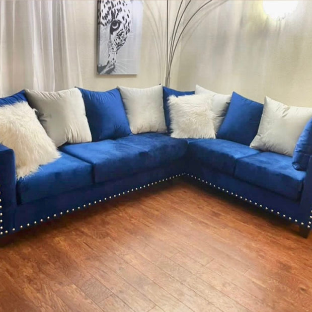 8000 Blue/Silver Sectional Nailheads