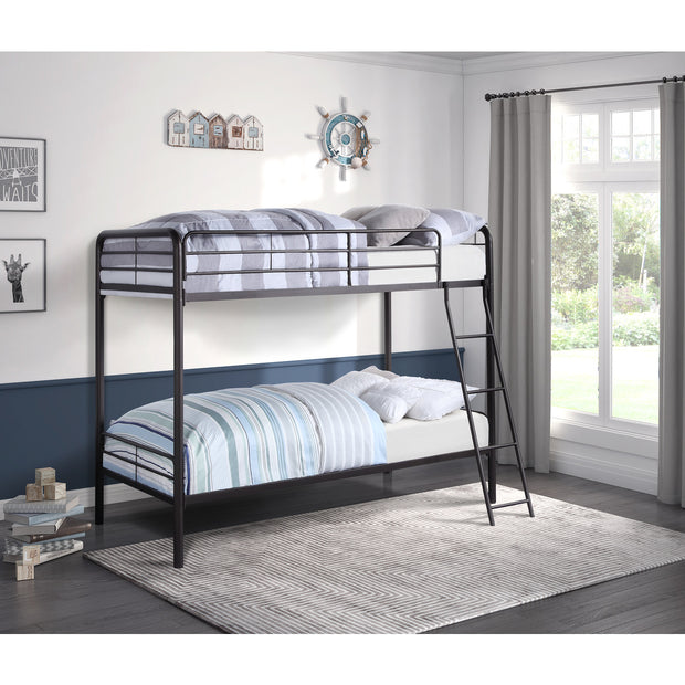B2009DZ-1 Twin/Twin Black BunkBed