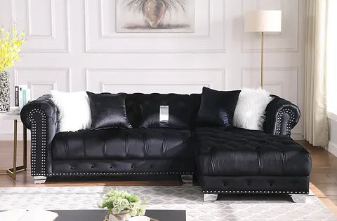 S6250 Yaz Black Sectional