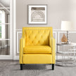 1297YW Silla decorativa amarilla 