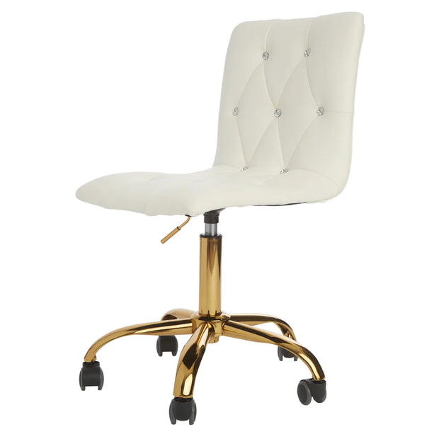 EVELYN DIAMOND TUFTED VANITY CHAIR