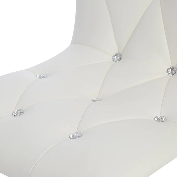 EVELYN DIAMOND TUFTED VANITY CHAIR