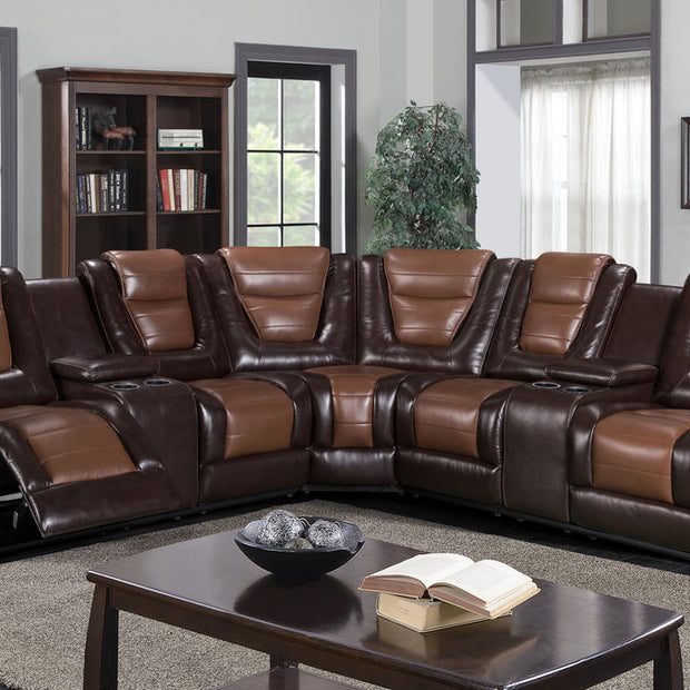 Jordan2020 Seccional Reclinable Marrón