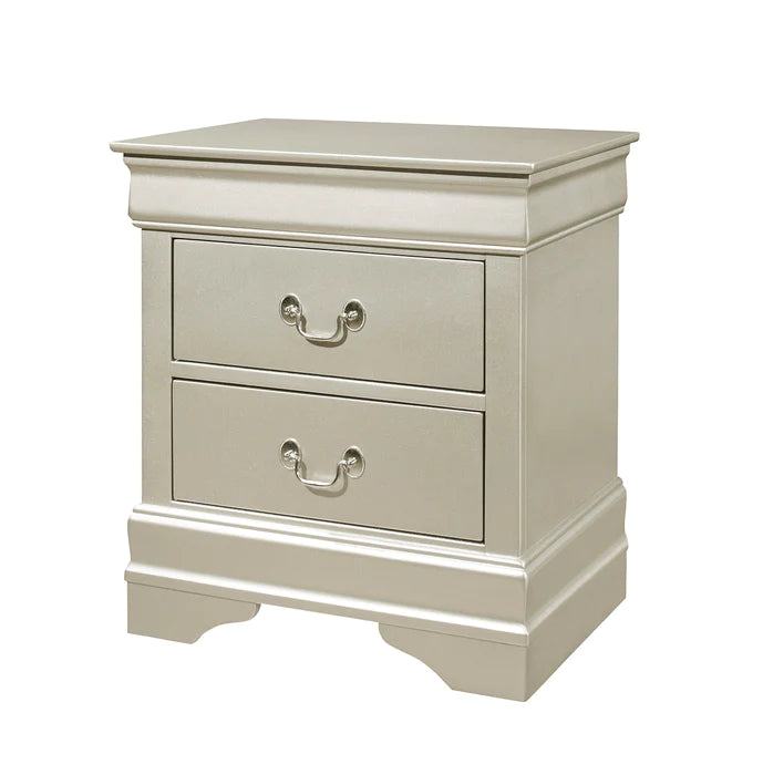 Louis Philip Champagne 7pc Bedroom