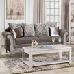 SM7300 VELLETRI GREY SOFA + LOVESEAT