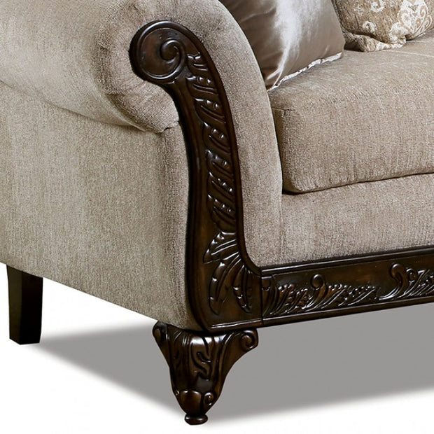SM7308 PANOZZO BEIGE SOFA + LOVESEAT