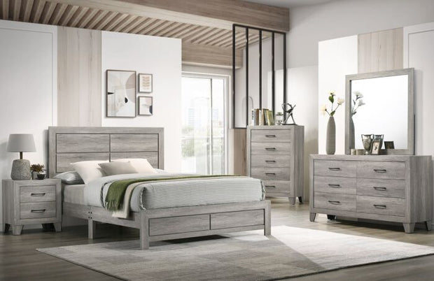 B9320 JUEGO DORMITORIO HOPKINS GRIS